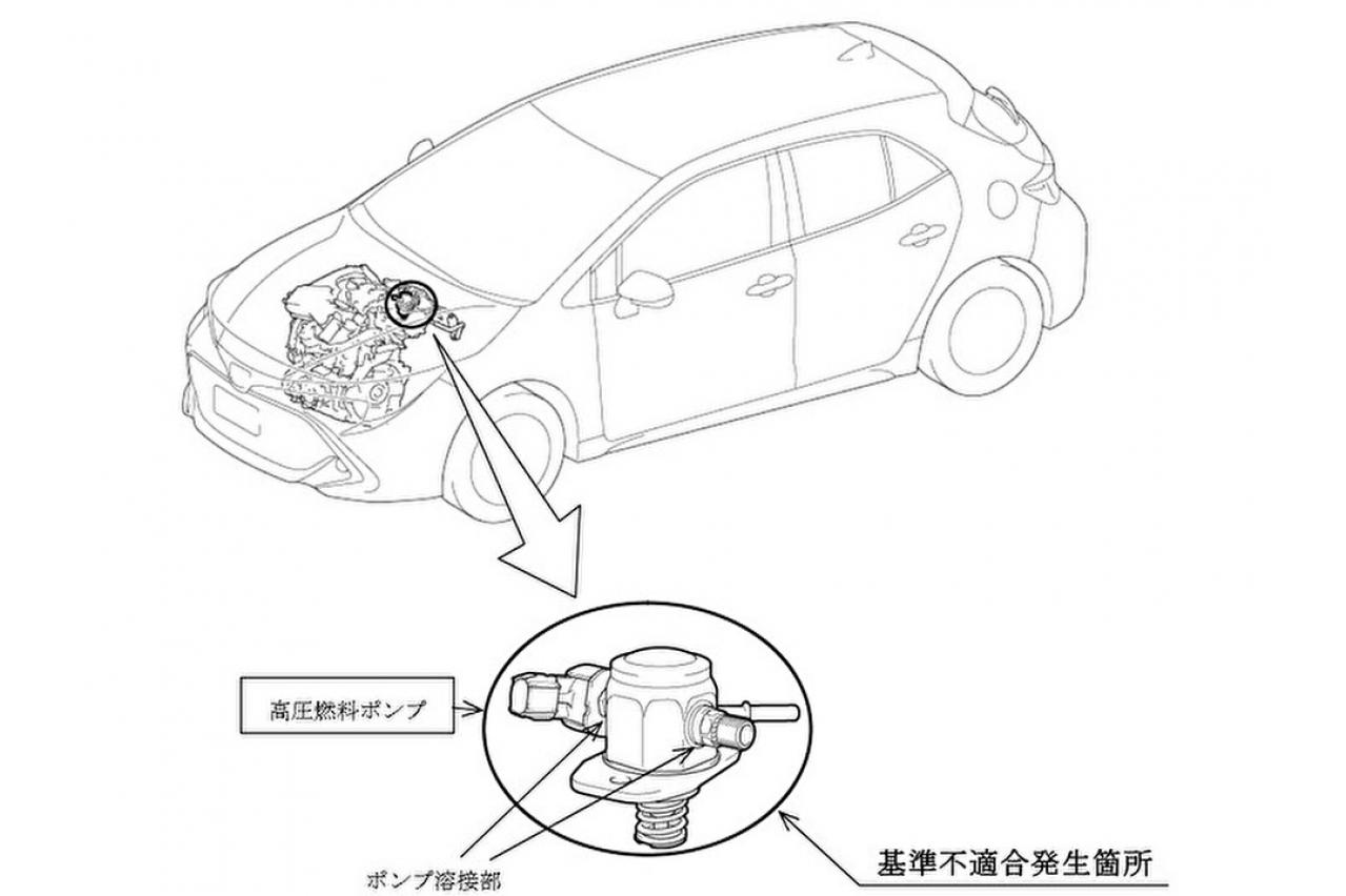 トヨタ「カローラ スポーツ」など約3.3万台をリコール…燃料漏れに至る